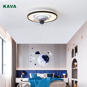Bottom price Picture Lights - Modern Integrated Ceiling Fan Light KCF-15-BK – KAVA
