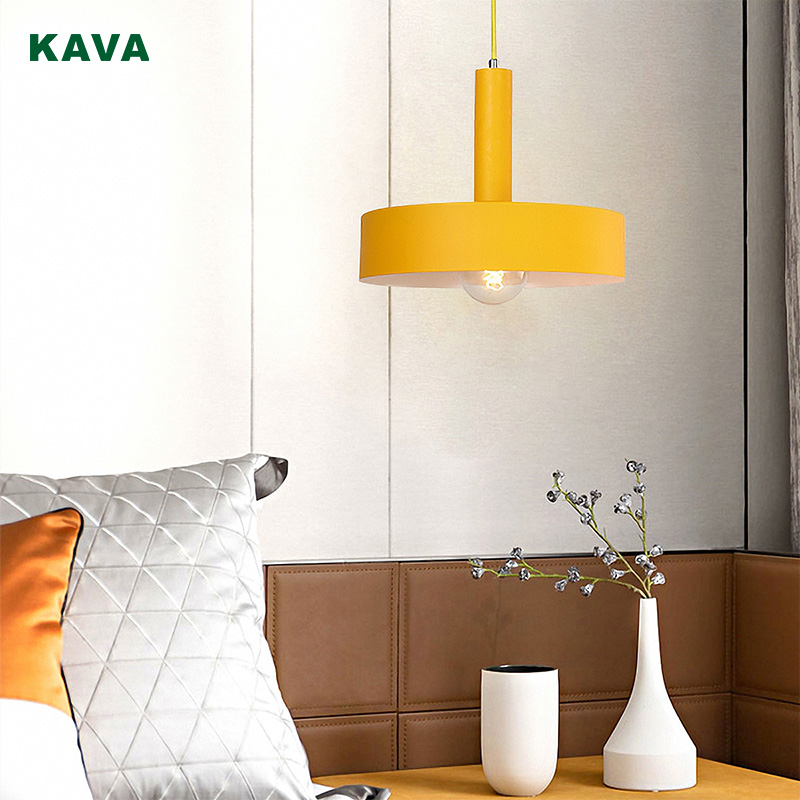 Fast delivery Stairwell Pendant Lighting - Zhongshan KAVA Lighting Modern Yellow pendant light 10753-1P  – KAVA