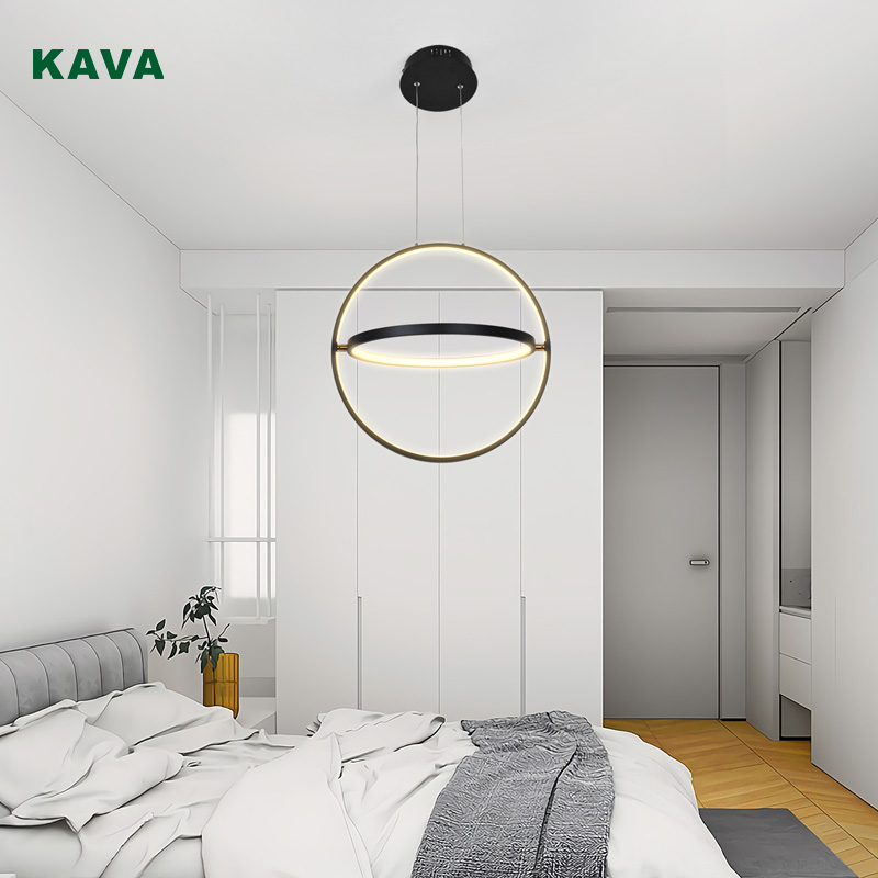 Factory Price For Kitchen Chandelier - Sphere Pendant Light with Two Rings 11115-460 – KAVA