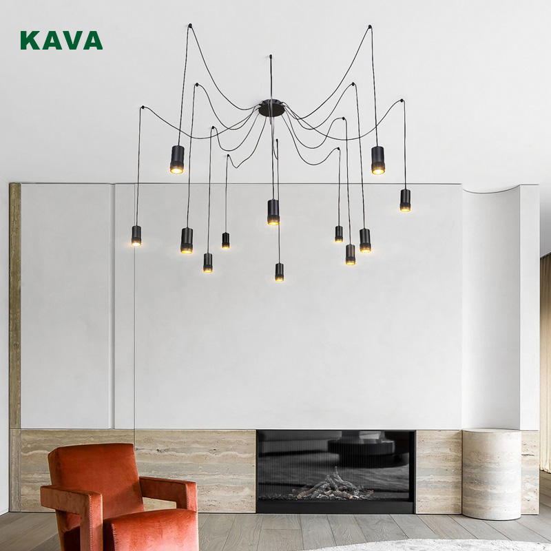 Chinese Professional Drum Pendant Lighting - Spider Chandelier Living Room Restaurant Light 10799-12P – KAVA