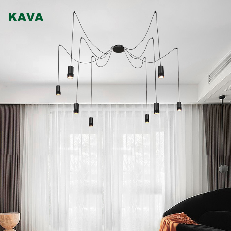 High Performance Black Crystal Chandelier - Vintage Spider Light Bar Kitchen Light 10799-8P – KAVA