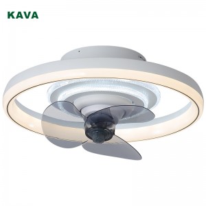 2022 wholesale price Star Ceiling Light - ceiling fan Fan lighting with bluetooth remote control KCF-14-WH – KAVA