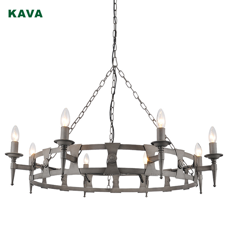 KAVA Medieval lighting Grey brush white finish Pendant Lamp 7406-8P