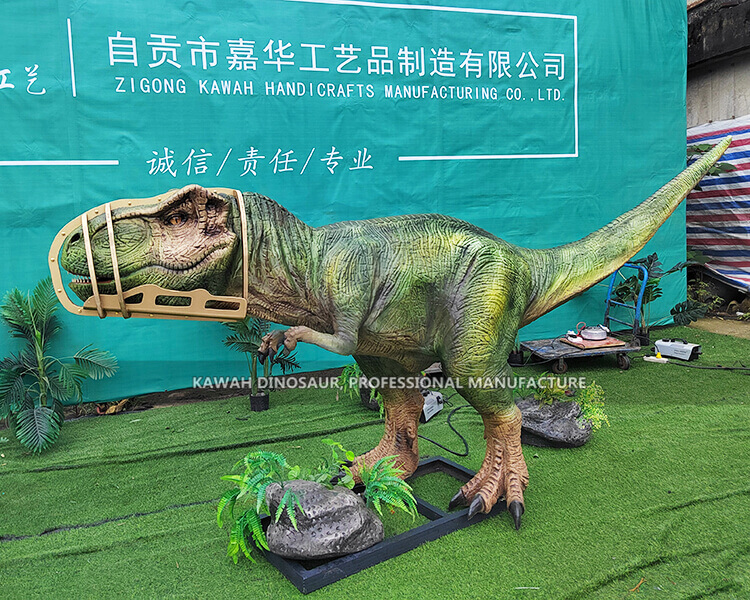 4M T-Rex Animatronic Dinosaur with Mouth Cage Customized for Jurassic Park Activities Show AD-014