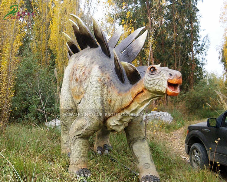 1 Animatronic Dinosaur Stegosaurus Dinosaur Statue Safari Park