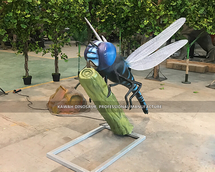 Animatronic Insects Dragonfly Statue for Park Display AI-1460