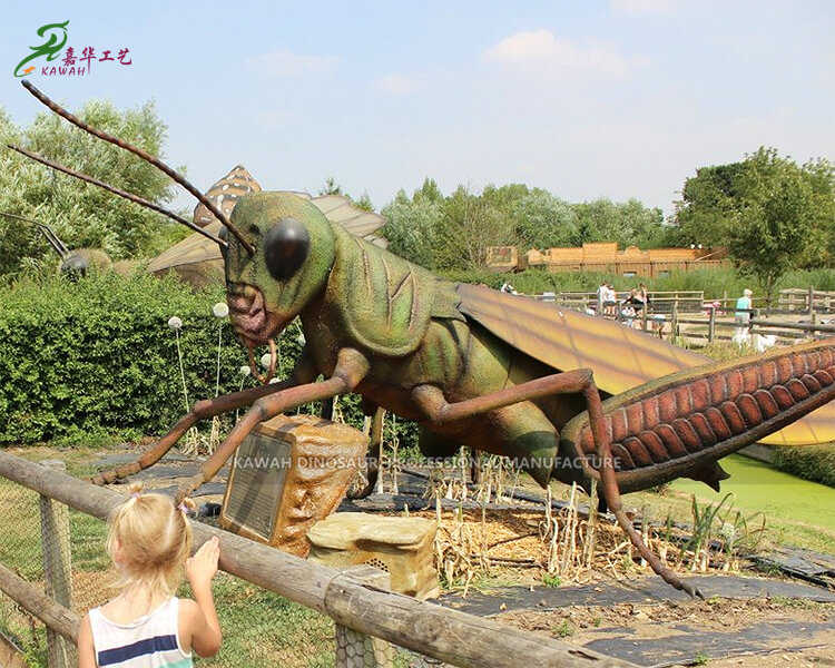 Animatronic Locust Statue Insects Handmade Animals Customize Kawah Factory Sale AI-1408