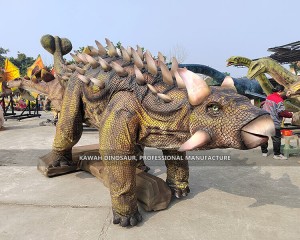 Ankylosaurus Stage Walking Dinosaurs Animatronic Kawah Customized AD-622