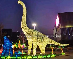 Brachiosaurus Lanterns With Movements Giant Dinosaur Lanterns For City Plaza CL-2630