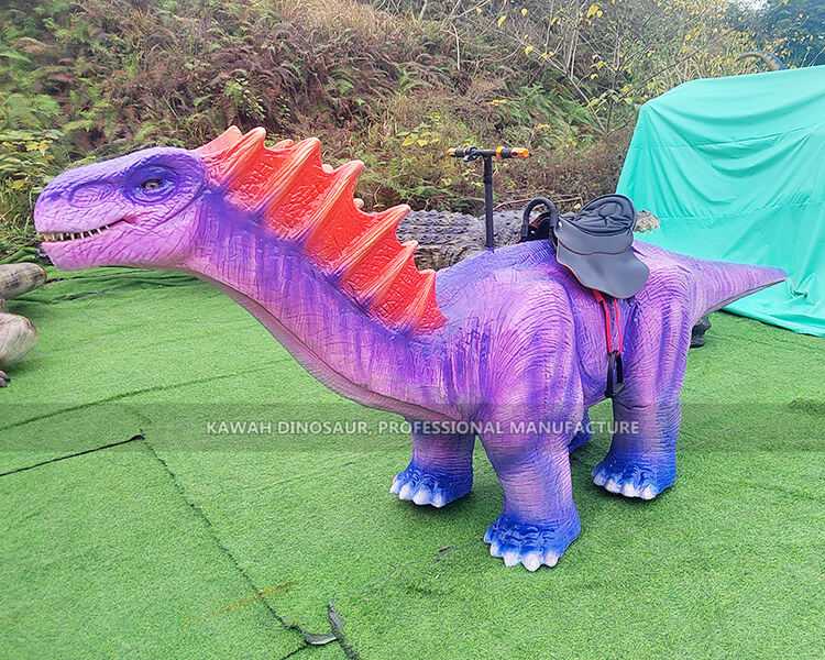 Colourful Amargasaurus Walking Dinosaur Ride Interactive Long Neck Dinosaurs Ride Machine WDR-799