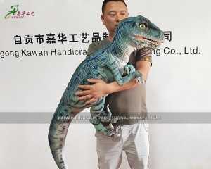 Custom Made Realistic Dinosaur Hand Puppet Baby Dino Velociraptor for Kids HP-1116