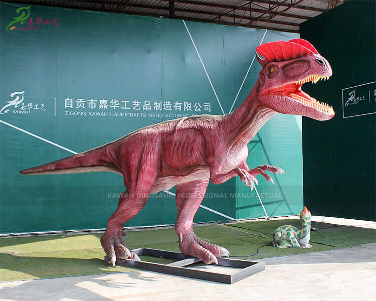1 Customized Dinosaurs Realistic Dinosaur Statue Dilophosaurus Life Size Dinosaur