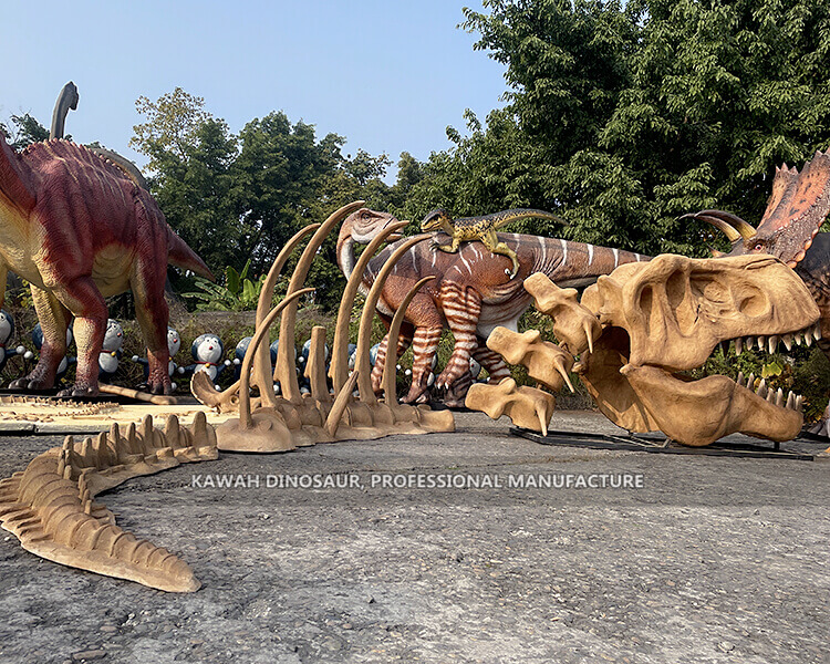 Customized Giant 9 Meters Long Simulation T-Rex Skeleton Fossil Replica for Park Display SR-1830
