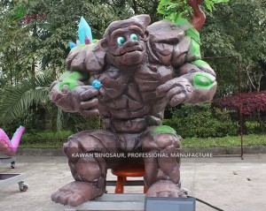 Customized Rock Man with Movements for Theme Park Attract Attention PA-1965
