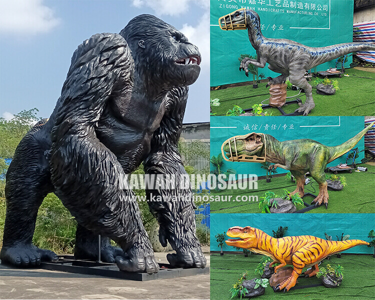 Customized giant gorilla model sent to Ecuador park.