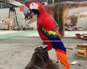 Factory Sale Realistic Animatronic Animals Animatronic Parrot Bird Statue AA-1209