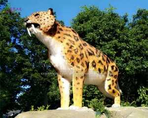 Forest Zoo Park Animatronic Animal Animatronic Machairodus Statue AA-1222