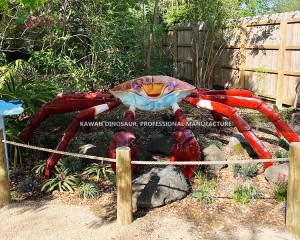 Animatronic Crab Statue Customized Crab Model for Water Park Decoration AM-1625