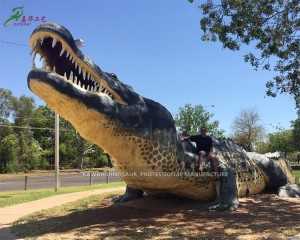 OEM Animatronic Bug Manufacturers –  Giant Crocodile Statue Animatronic Animal Sarcosuchus  – KaWah