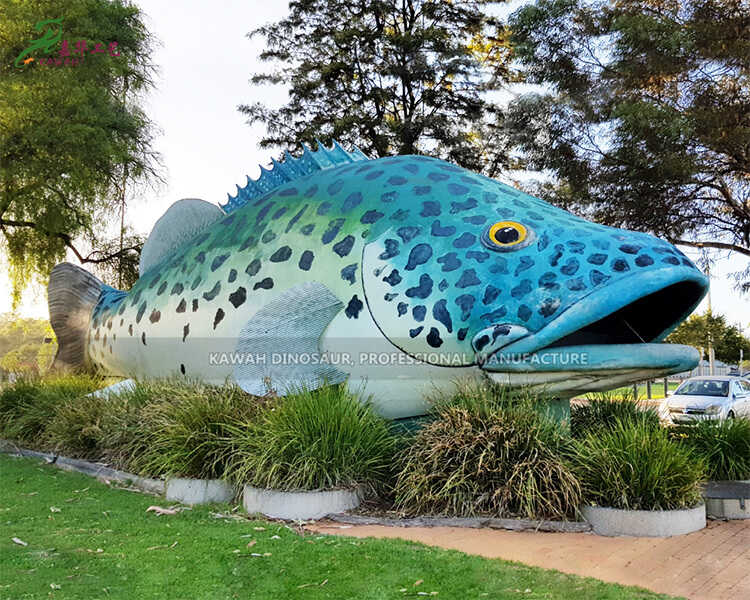 China Light Weight Animatronic Dinosaur Costume Suppliers –  Giant Fish Statue Animatronic Big Murray Cod Customized Made  – KaWah detail pictures