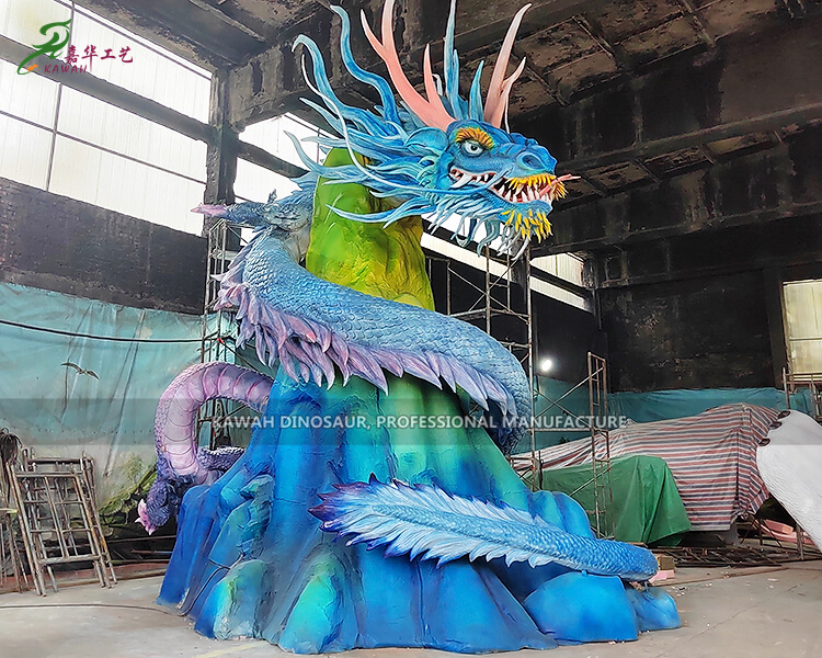 1 Kawah Factory Customize Animatronic Dragon Model with Movements and Sound H7m