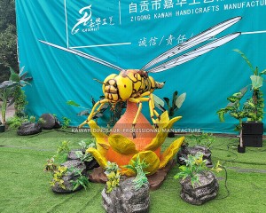 Large Animatronic Insects Simulation Realistic Dragonfly Model for Theme Park AI-1457