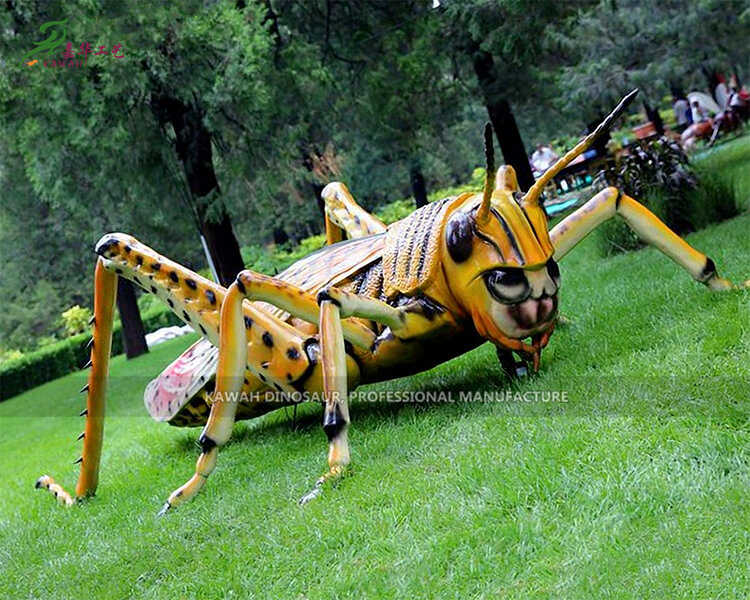 Large Outdoor Insect Sculptures Animatronic Locust Head Swing Factory Made direct Sales AI-1406