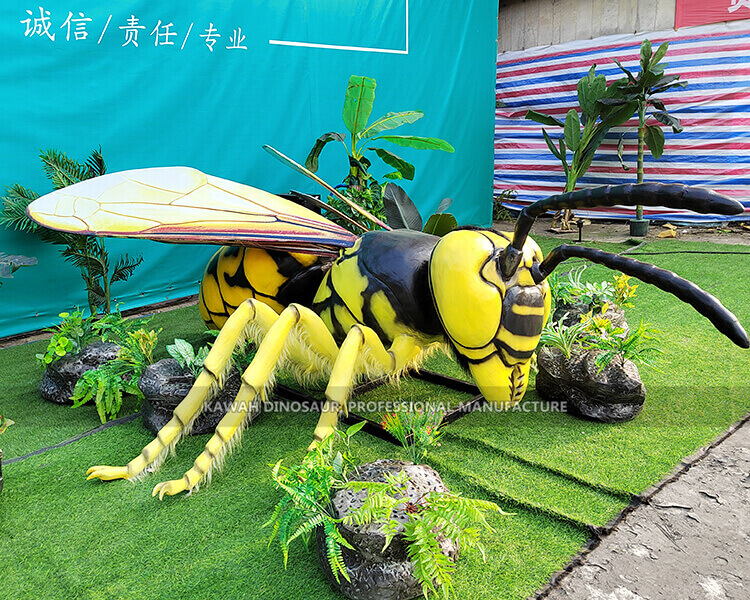 Large-Sized Animated Wasp Model 3M Long Animatronic Insects for Park AI-1465