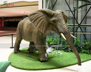 Life Size Elephant Statue Customized Animatronic Animal