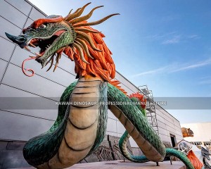 Lifelike Customized Animatronic Dragon with Movements Dragon Statue Factory Sale AD-2327