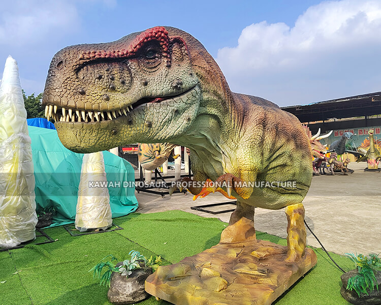Lifelike T-Rex Head Realistic Animatronic Dinosaur Head Length 3m Tyrannosaurus Kawah Dinosaur Factory AH-2712