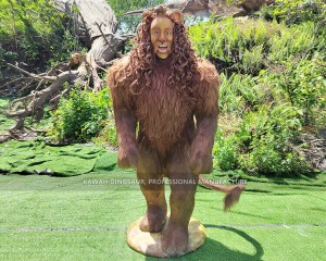 Lion Man Statue With Simulated Fur Figure Statue Customized Simulation Model PA-2018