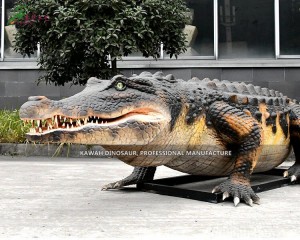 Manufacturer Realistic Life Size Sarcosuchus Animatronic Animals Crocodile Statue AA-1230