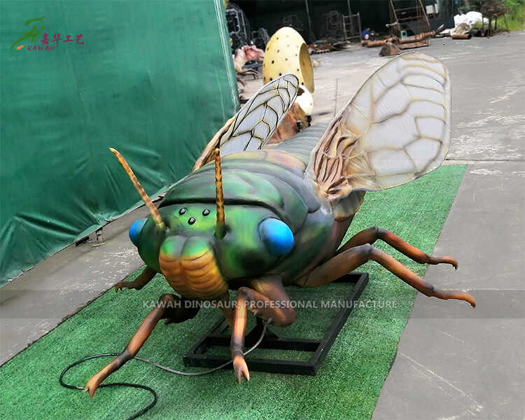 1 Mechanical Decoration Robotic animated Cicadidae for Theme Park