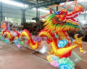 Realistic Dragon Lanterns Customized Waterproof Colorful Chinese Dragon Lantern Manufacturer CL-2624