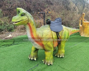 Walking Dinosaur Ride Brachiosaurus Interactive Equipment Ride Machine Animatronic Model WDR-797