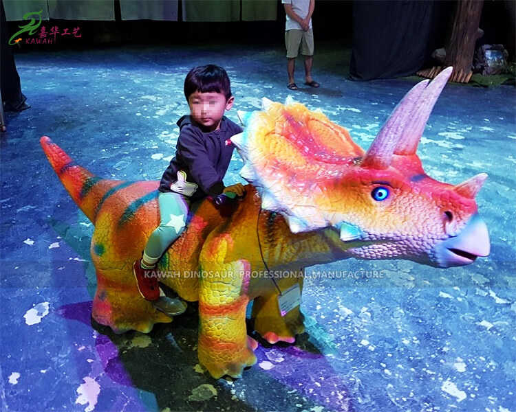 Kids Amusement Park Rides Electric Ride On Dinosaur Buy Triceratops Amusement Park Products for Carnival Featured Image