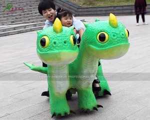 Zigong Dinosaur Supplier Coin Operated Kiddie Rides Electric Dinosaur Ride On for Theme Park