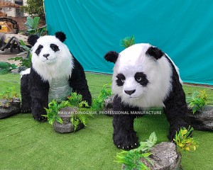 Animatronic Animals Lovely 2M Panda Animatronic Life Size Panda Ride Available Kawah Factory AA-1260