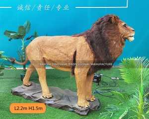 Buy Animatronic Lion Customized Animals Lion Statue Movements and Synchronized Sound AA-1221