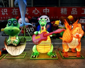 Colourful Cute Cartoon Baby Dinosaurs Lanterns Factory Customized Christmas Lighting Decorations CL-2626
