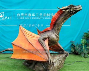 OEM/ODM Supplier Shopping Mall Animated Artificial Life Size Animatronic Dragon Statues for Sale