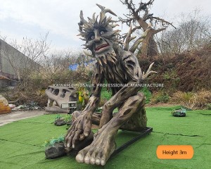 Customized Tree Man Statue With Movements And Sound Mythical Animatronic Talking Tree PA-2014
