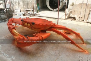 Factory Customized Giant Animatronic Crab Statue Animals Crab Model AM-1614