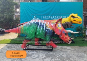 Factory Customized Outdoor Dinosaurs Fight Set T-Rex And Triceratops AD-172