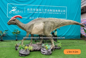 Factory Sale Life Size Dinosaur Animatronic Dinosaur Statue Parasaurolophus Jurassic Park AD-171