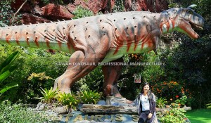 Giant Dinosaur Jurassic Park Realistic Dinosaur Carnotaurus Dinosaur Statue AD-085