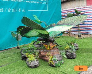 Huge Bugs Animatronic Insects Animatronic Butterfly Statue for Insect Theme Park AI-1454