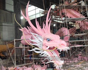 Kawah Factory Customize Animatronic Dragon Model with Movements and Sound Dragons Sculpture H7m AD-2318