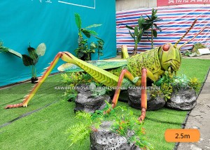 Locust Statue Realistic Insects Large Size Insect Model Handmade Animatronic Animals Customized AI-1449